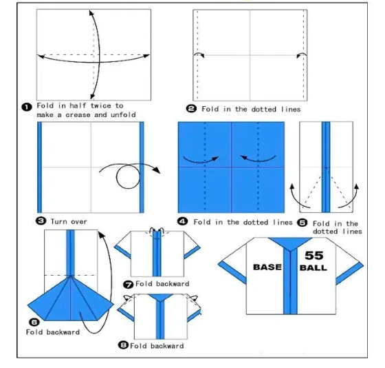 how to make a baseball jersey out of paper2