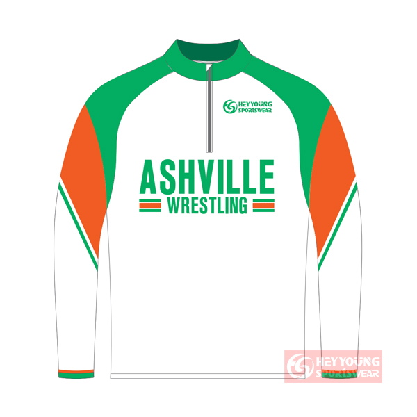Custom Manufacturing Quarter ZIP Baseball Jacket