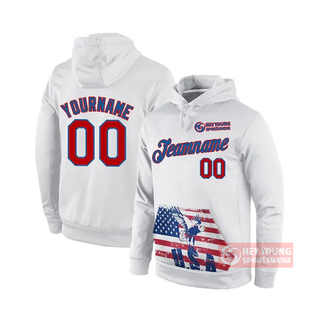 Hot Sales Custom Football Teams Designs Printed Hooded Pullover Sweater