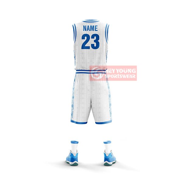Manufacture 100% Polyester Custom Sublimated Youth Basketball Uniforms
