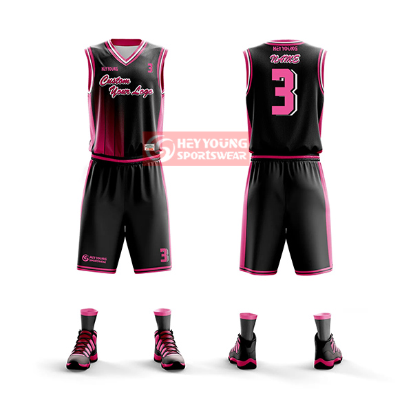 Top Quality Breathable Mesh Fabric Custom Sublimation Printing Basketball Uniforms