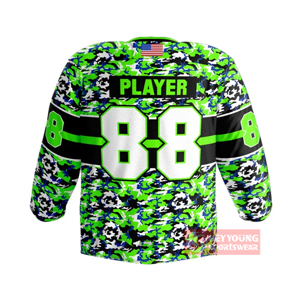 Custom Printing Sportswear Team Lace-up Ice Hockey Wear Jersey