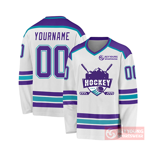 Blank Custom 100% Polyester OEM Service Sublimation Ice Hockey Wear Custom Hockey Jerseys