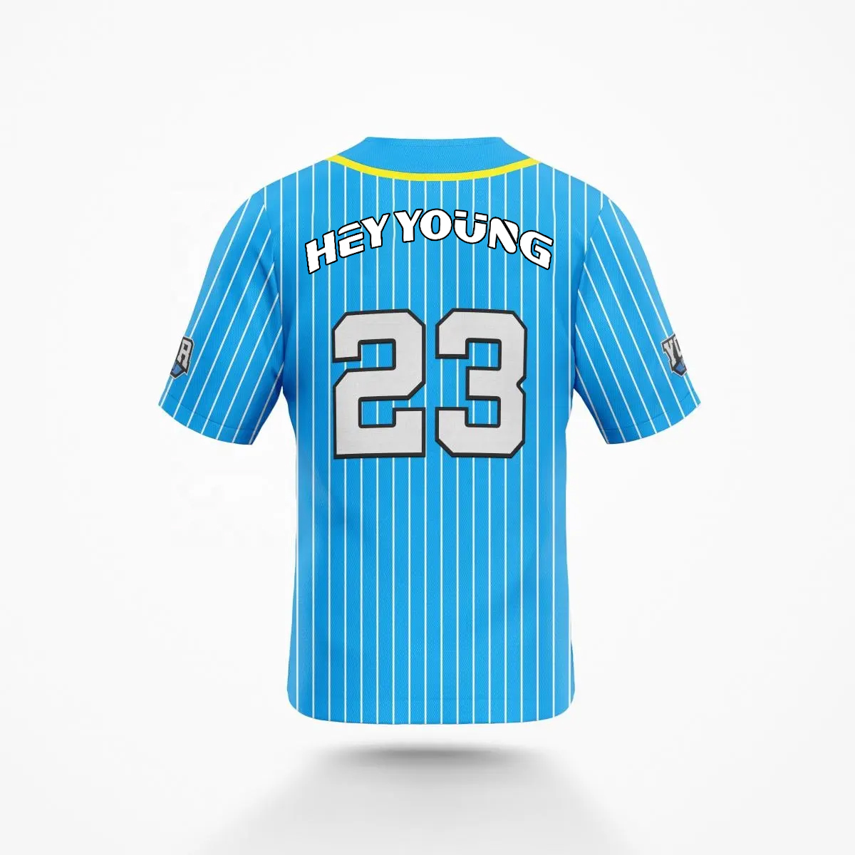 Wholesale Polyester Custom Sublimated Pinstripe Baseball Jersey