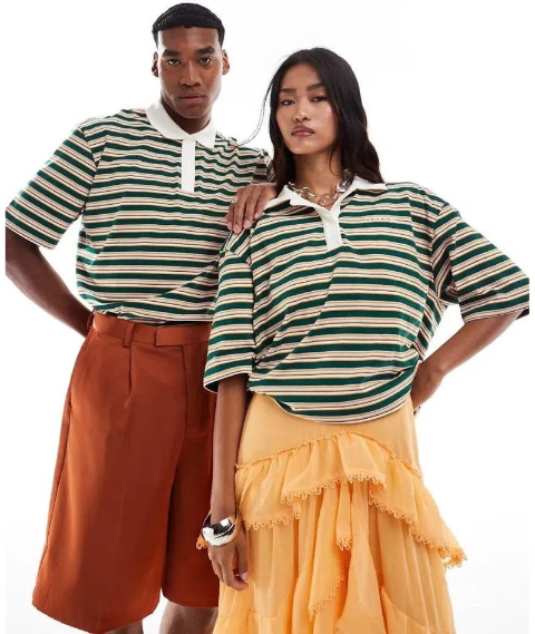 adidas Originals 80S Oversized Polo Shirt in Green _ Lyst UK