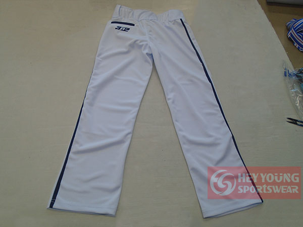 Wholesale 100% Polyester Custom Design Sublimated Pinstripe Baseball Pant