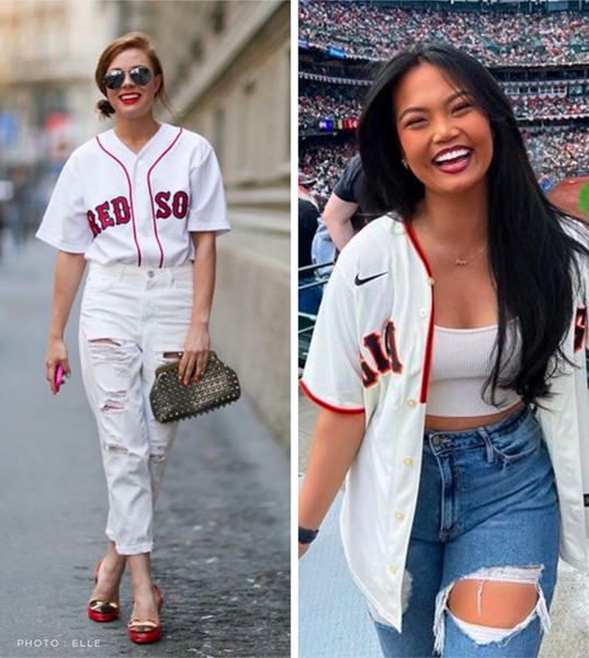 how to wear a baseball jersey cute1