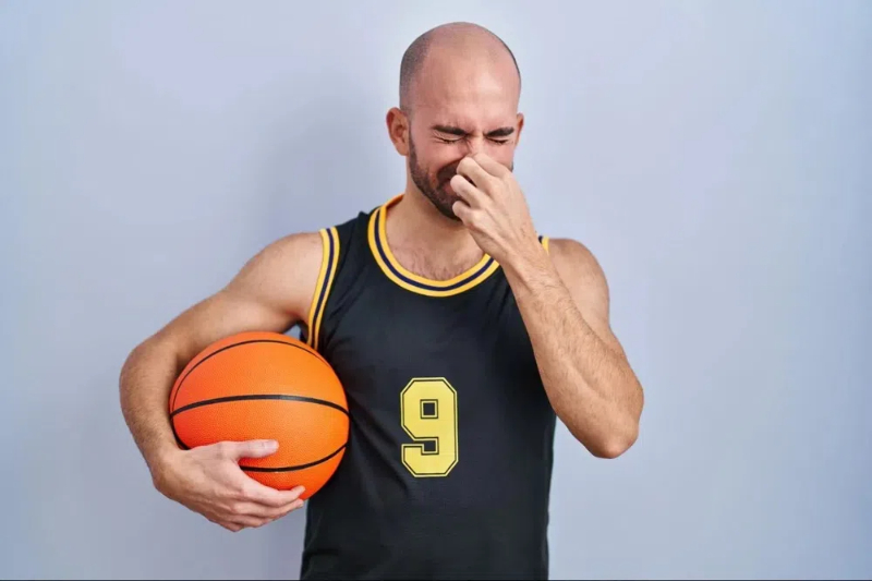 how to get blood out of a basketball jersey