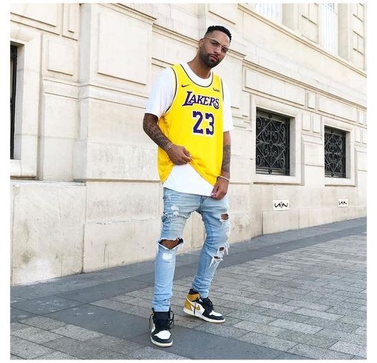 how to style a basketball jersey guys
