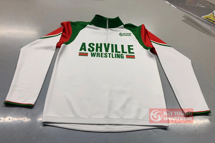 Custom Manufacturing Quarter ZIP Baseball Jacket