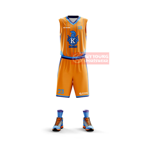 Blank 100% Polyester Custom Sportswear Sublimation Printing Basketball Uniforms