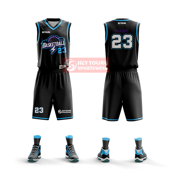 Top Quality Breathable Mesh Fabric Custom Sublimation Printing Basketball Uniforms