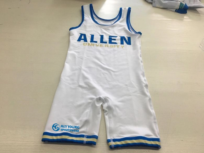 100% Polyester Cheap Sublimated Custom Men Wrestling Singlets
