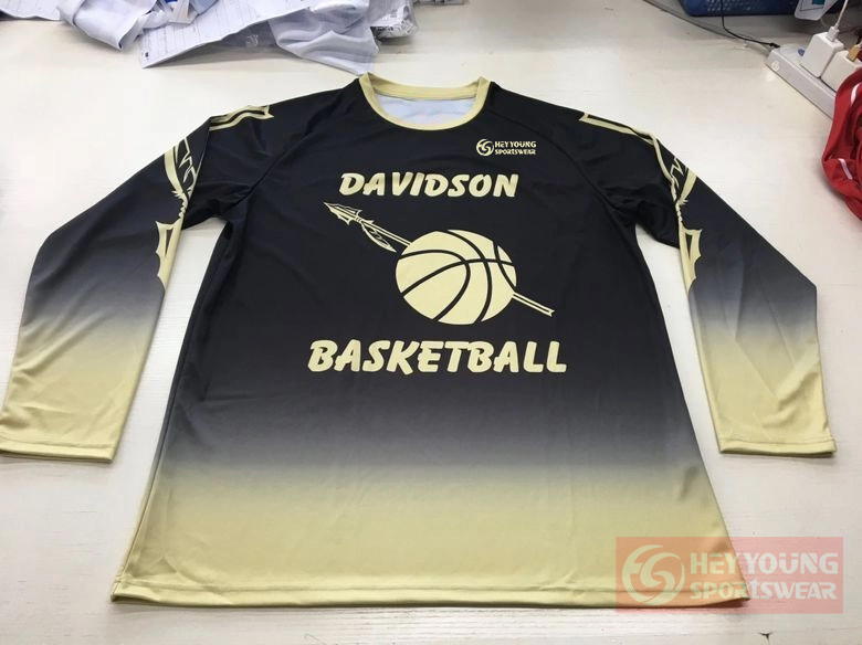 Wholesale Custom High School 100% Polyester Basketball Warm Up Shirts