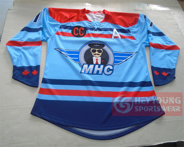 Custom Printing Sportswear Team Lace-up Ice Hockey Wear Jersey