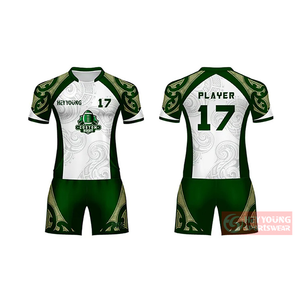 Custom Logo Sublimation Printing Sportswear Dry-Fit Rugby Football Wear