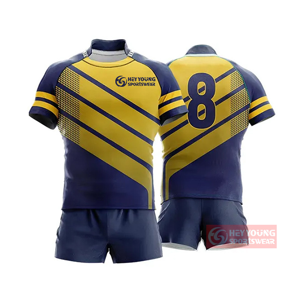 High Quality New Style Sublimated Rugby Jersey With Custom Design Logo
