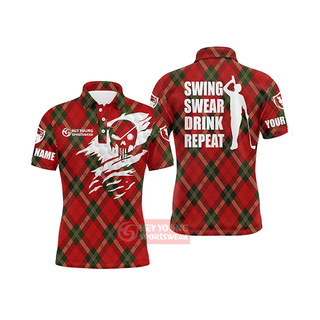 Custom Dye Sublimation Printing Quick Dry Golf Polo Shirt
