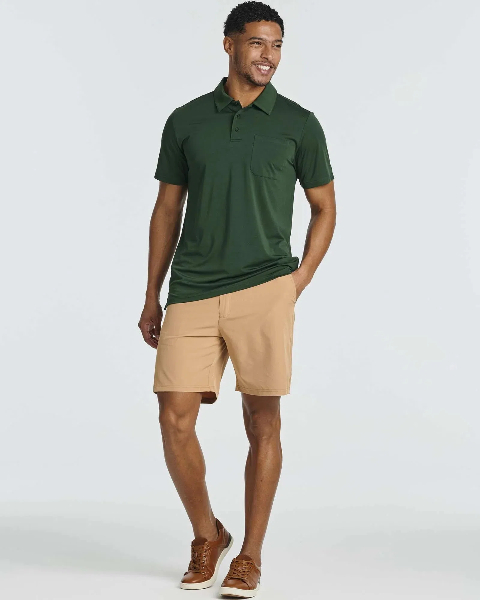 how to wear a polo shirt with basketball shorts1