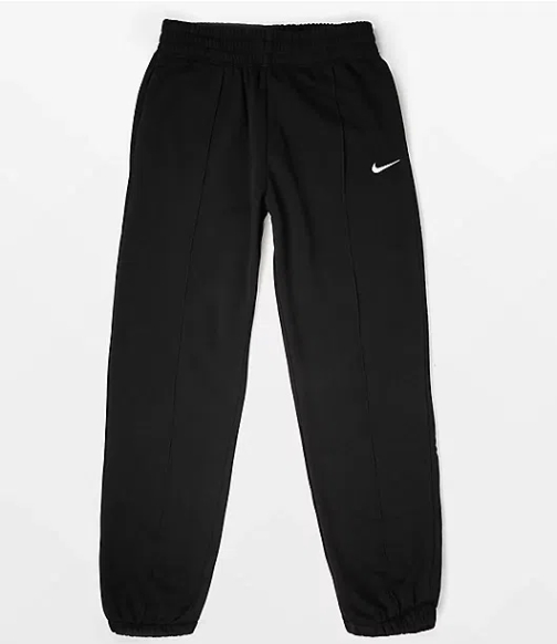 Nike Sportwear High Rise Black Fleece Sweatpants _ Zumiez