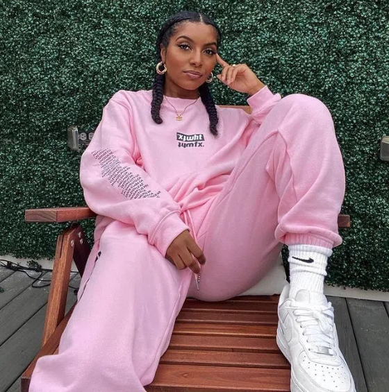 Outfits with pink store sweatpants