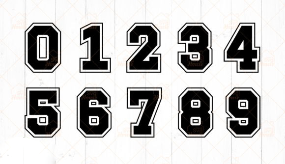 what font is used for baseball jersey numbers