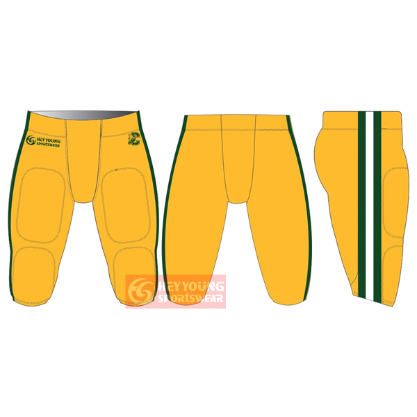 Wholesale 100% Polyester Custom Design Sublimated American Football Pants