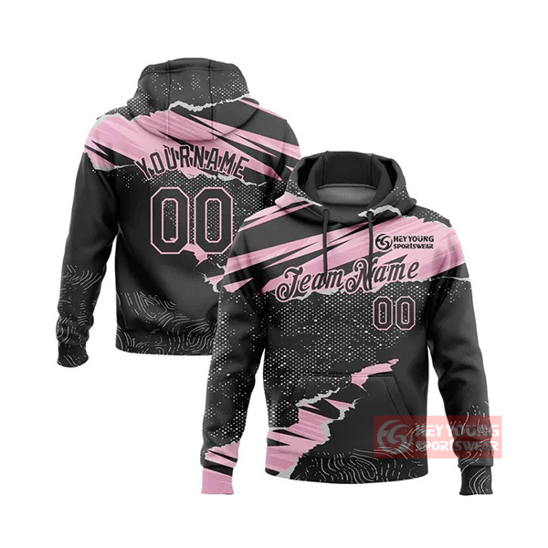 Top Quality Custom Pullover Men's Sweatshirt Printing Hoodies