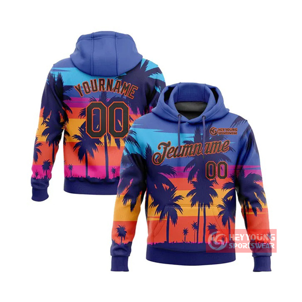OEM Polyester Sublimation Sportswear Blank Hoodie Sweatshirts