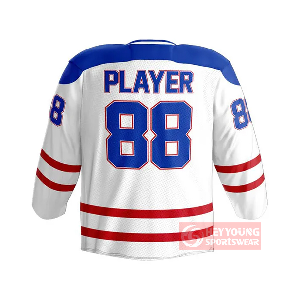 High Quality Sublimated Blank Sports Dry-Fit Adults Breathable Hockey Jerseys