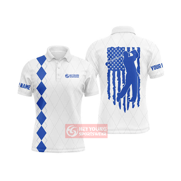 Wholesale Blank Custom Logo Sublimation Printing Golf Polo Shirts