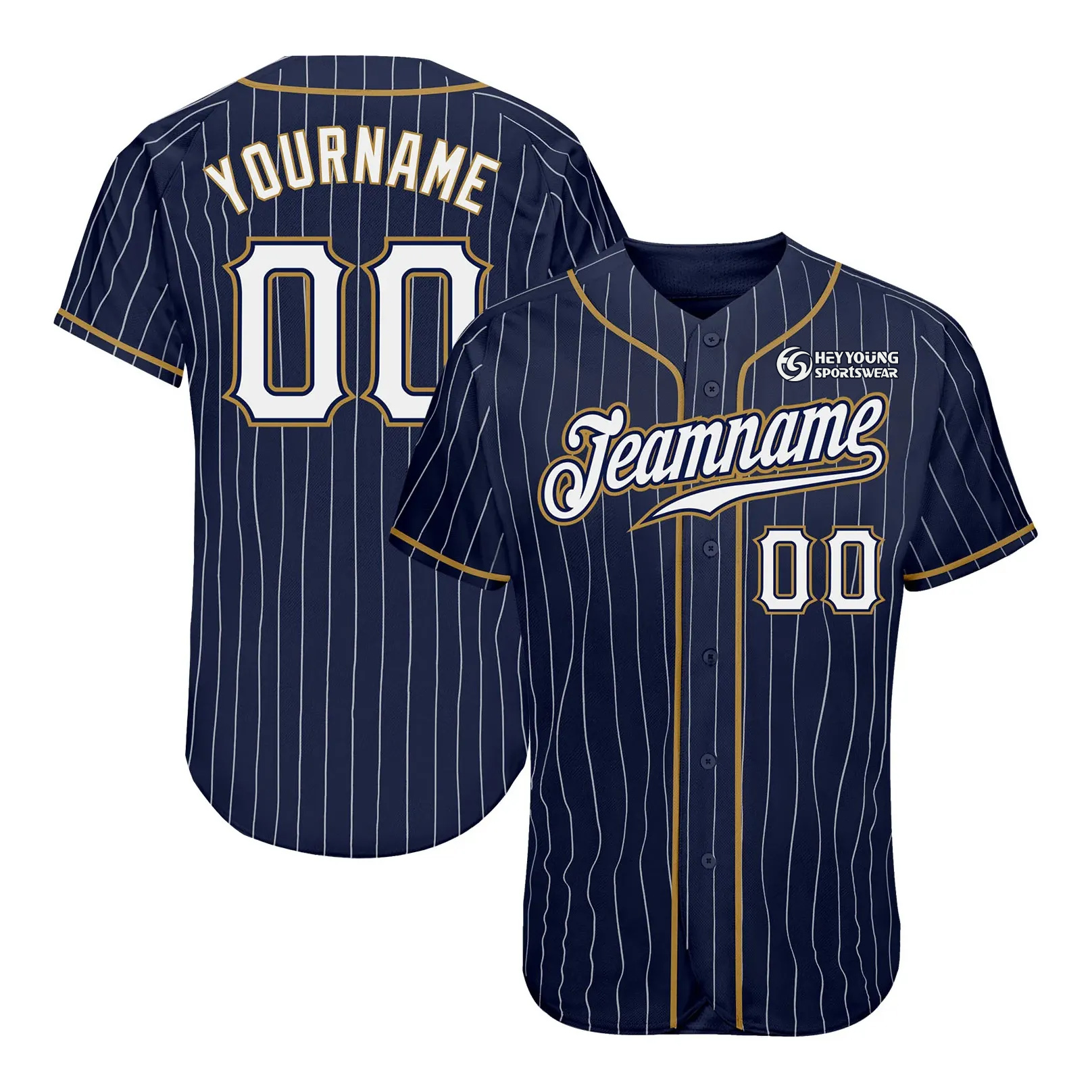 High Quality Custom Printing Breathable Mesh Baseball Jersey Shirts
