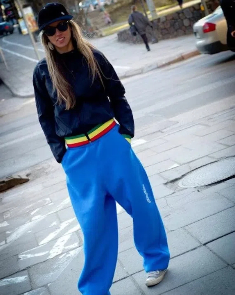 What To Wear with Blue Sweatpants?