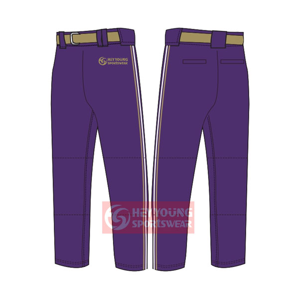 Wholesale Cheap Sublimated Purple Baseball Pants