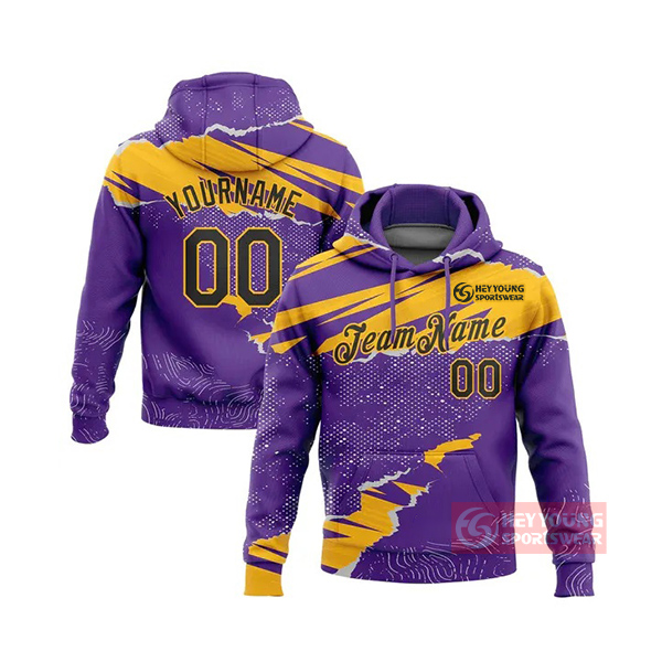 Top Quality Custom Pullover Men's Sweatshirt Printing Hoodies
