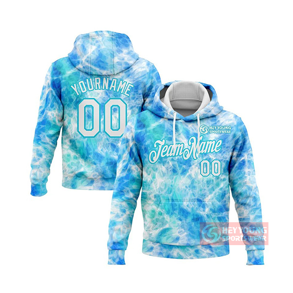 Custom Sublimated 100% Polyester Men Team Plain Hoodies Sweatshirt