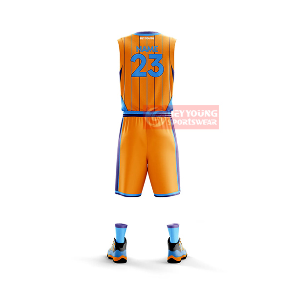 Blank 100% Polyester Custom Sportswear Sublimation Printing Basketball Uniforms