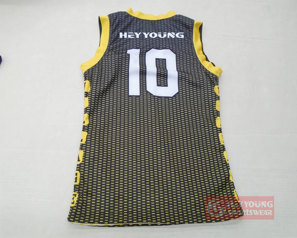 Custom High Quality Quick Dry Mesh Sublimation Printing Team Basketball Uniform