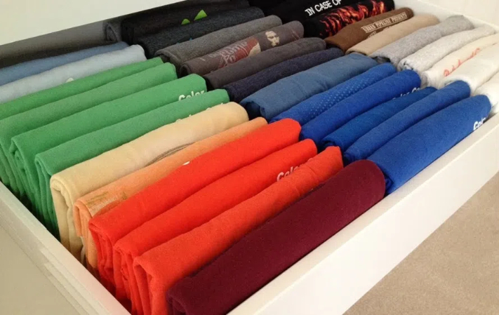 how to fold polo shirts for drawer2