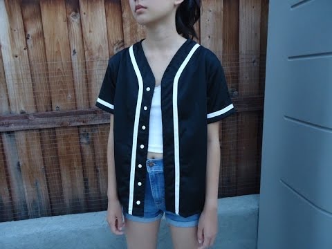 how to make a baseball jersey shorter