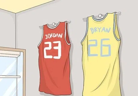 how to hang basketball jersey on wall2