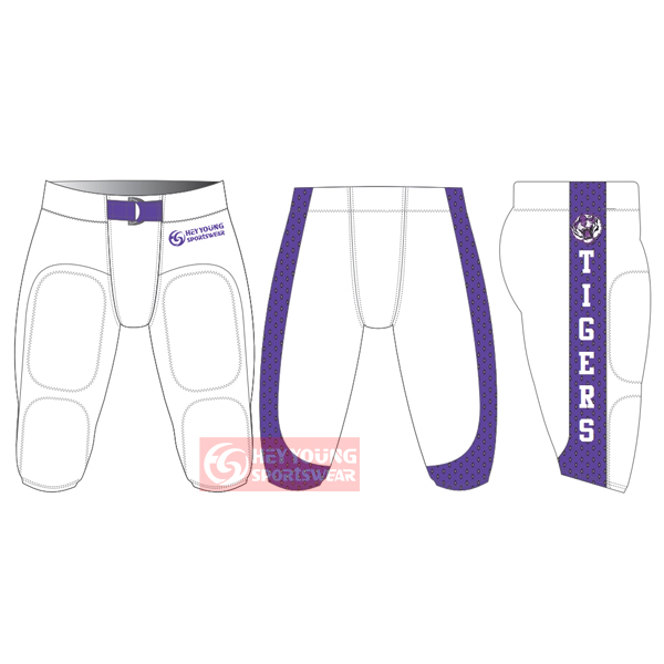 Wholesale Custom Team Manufacture Cheap Purple American Football Pant