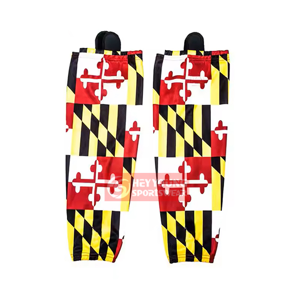 100% Polyester Custom Made Colorful Ice Hockey Socks