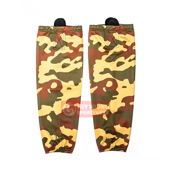 Wholesale Custom Sublimated Youth Camo Hockey Socks