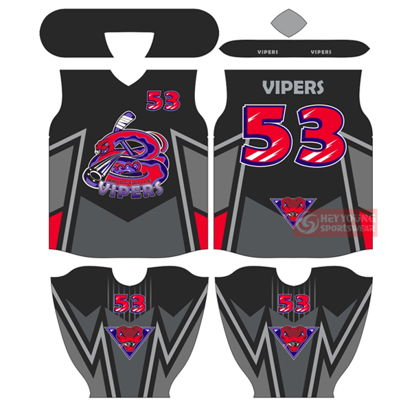 Custom Cheap New Design Sublimated Ice Hockey Wear