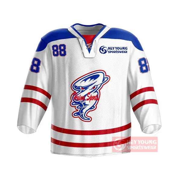 High Quality Sublimated Blank Sports Dry-Fit Adults Breathable Hockey Jerseys
