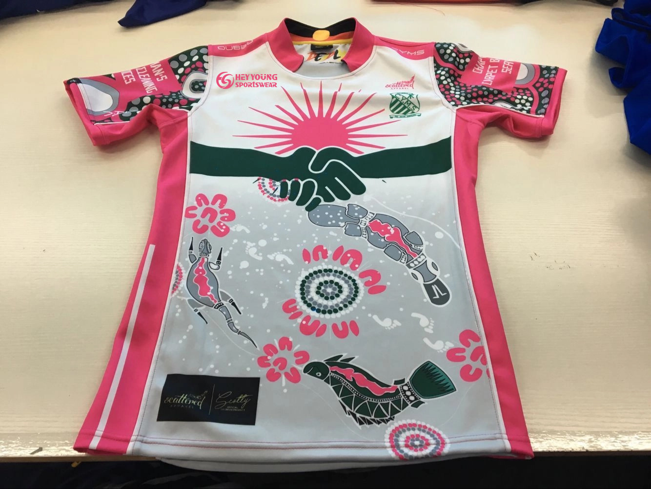 100% Polyester Cheap Sublimation Custom Rugby Jersey