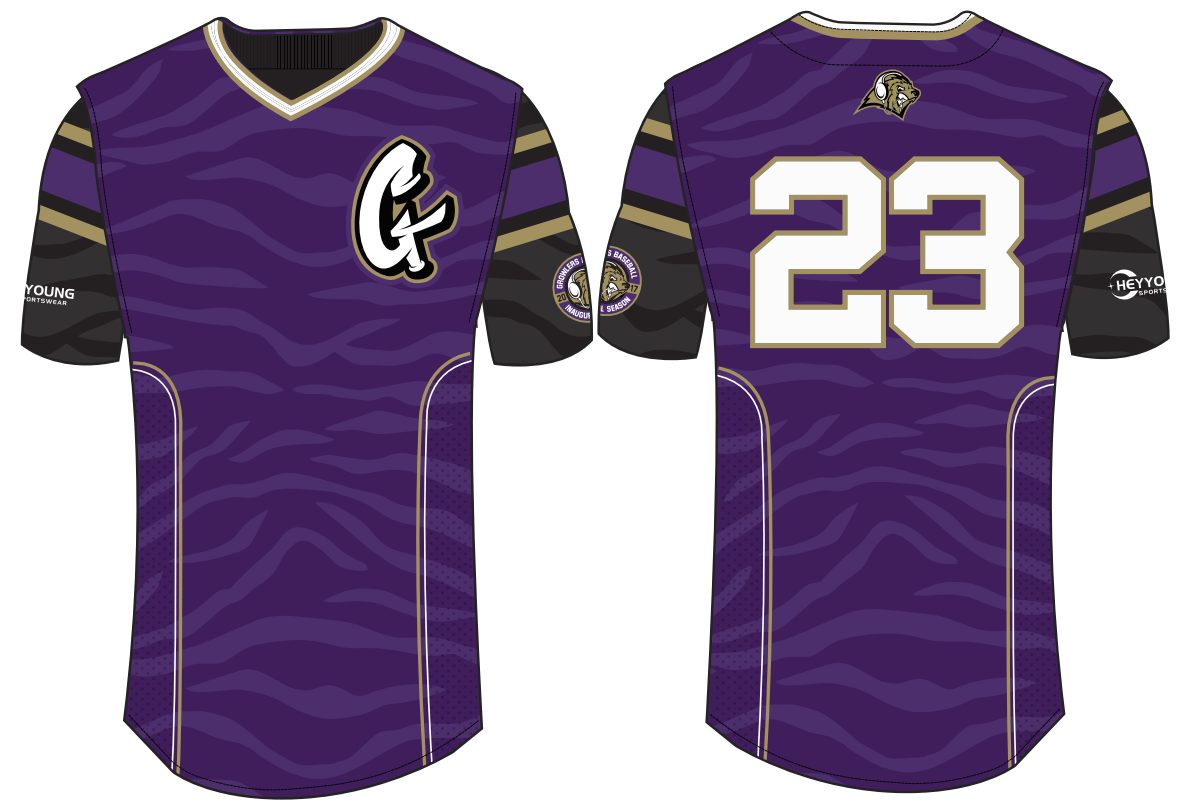 Wholesale 100% Polyester Custom Design V-Neck Baseball Shirt