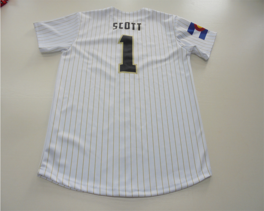 Wholesale Polyester Custom Sublimated Pinstripe Baseball Jersey