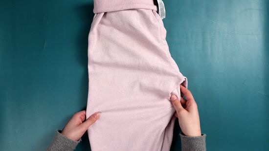 how to fold sweatpants to save space